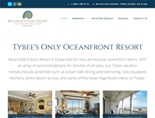 Tablet Screenshot of beachsidecolony.com